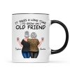 Back View Besties Walking It Takes A Long Time To Grow An Old Friend Personalized Mug, Gift For Best Friends, BFF Back View Besties Walking It Takes A Long Time To Grow An Old Friend Personalized Mug, Gift For Best Friends, BFF