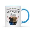 Back View Besties Walking It Takes A Long Time To Grow An Old Friend Personalized Mug, Gift For Best Friends, BFF Back View Besties Walking It Takes A Long Time To Grow An Old Friend Personalized Mug, Gift For Best Friends, BFF