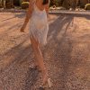 Backless Tassels Sleeveless Mini Dress Backless Tassels Sleeveless Mini Dress
