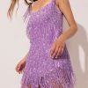 Backless Tassels Sleeveless Mini Dress Backless Tassels Sleeveless Mini Dress