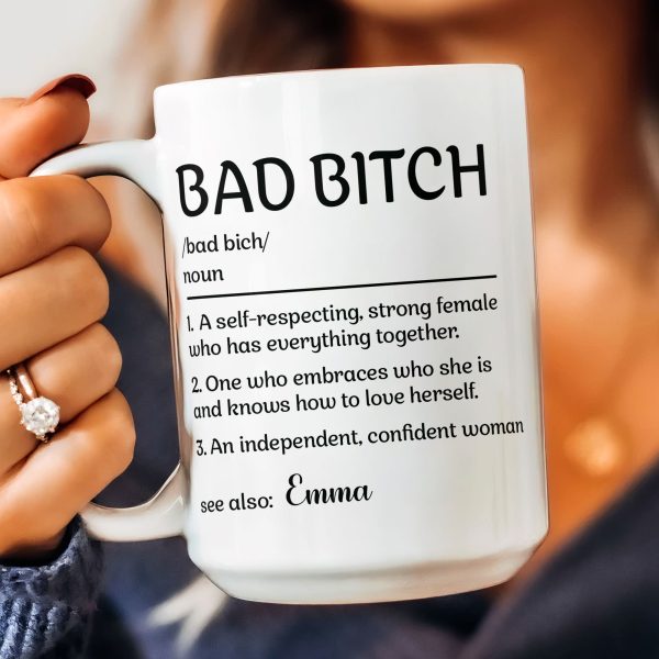 Bad B*tch Definition Funny Mug - Personalized Mug Bad B*tch Definition Funny Mug - Personalized Mug