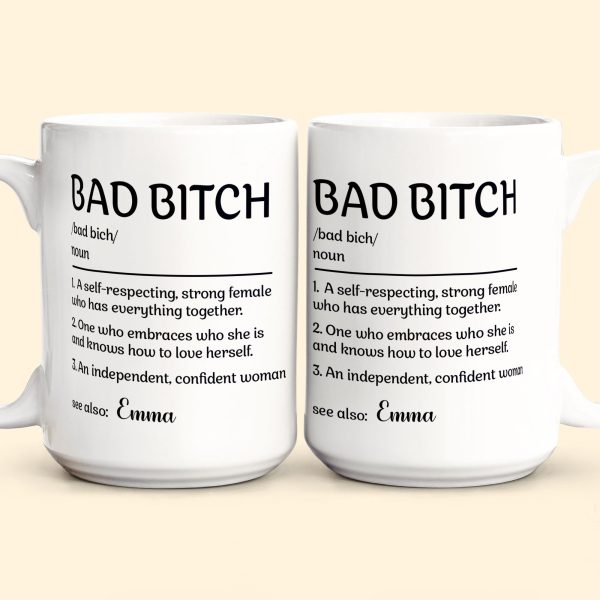 Bad B*tch Definition Funny Mug - Personalized Mug Bad B*tch Definition Funny Mug - Personalized Mug