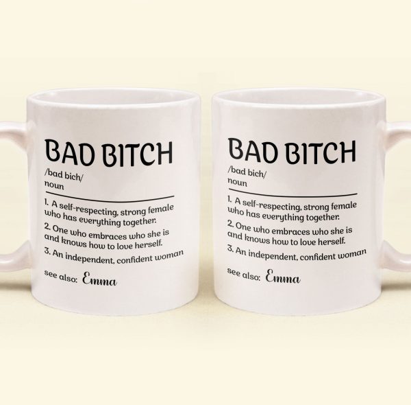 Bad B*tch Definition Funny Mug - Personalized Mug Bad B*tch Definition Funny Mug - Personalized Mug