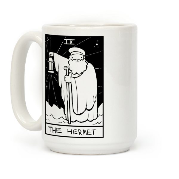 Badly Drawn Tarots: The Hermit Coffee Mug Badly Drawn Tarots: The Hermit Coffee Mug