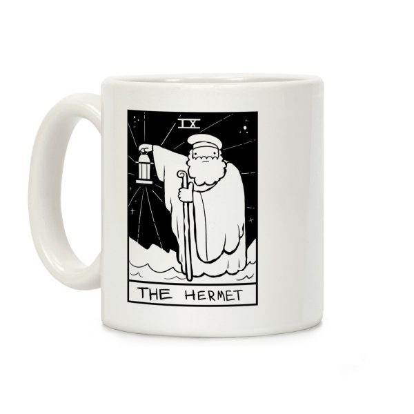 Badly Drawn Tarots: The Hermit Coffee Mug Badly Drawn Tarots: The Hermit Coffee Mug
