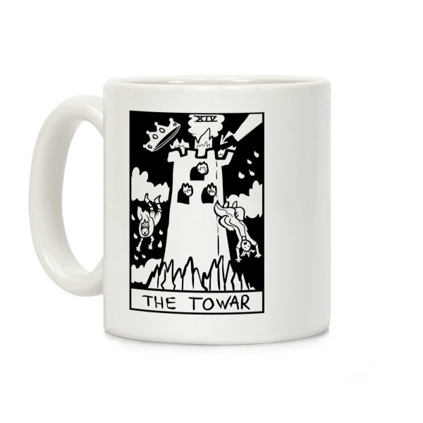 Badly Drawn Tarots: The Tower Coffee Mug Badly Drawn Tarots: The Tower Coffee Mug