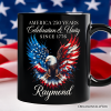 Bald Eagle American Flag Personalized Mug, Patriotic Freedom Gift with Custom Name Bald Eagle American Flag Personalized Mug, Patriotic Freedom Gift with Custom Name