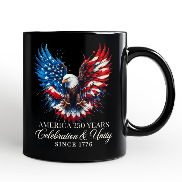 Bald Eagle American Flag Personalized Mug, Patriotic Freedom Gift with Custom Name Bald Eagle American Flag Personalized Mug, Patriotic Freedom Gift with Custom Name