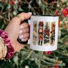 Ballet and Nutcracker Christmas Personalized Mug, Coquette Bow and Mouse Vintage Holiday Gift with Custom Name Ballet and Nutcracker Christmas Personalized Mug, Coquette Bow and Mouse Vintage Holiday Gift with Custom Name