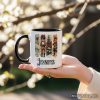 Ballet and Nutcracker Christmas Personalized Mug, Coquette Bow and Mouse Vintage Holiday Gift with Custom Name Ballet and Nutcracker Christmas Personalized Mug, Coquette Bow and Mouse Vintage Holiday Gift with Custom Name