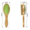 Bamboo Dog Brush Double-Sided Grooming Comb Bamboo Dog Brush Double-Sided Grooming Comb