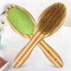 Bamboo Dog Brush Double-Sided Grooming Comb Bamboo Dog Brush Double-Sided Grooming Comb