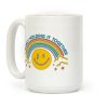 Barely Holding It Together Rainbow Smiley Coffee Mug Barely Holding It Together Rainbow Smiley Coffee Mug