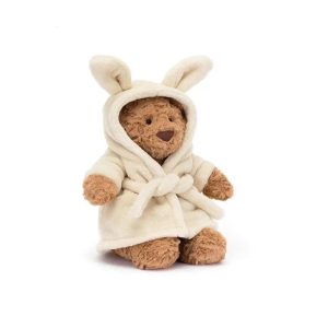Bartholomew Eggplant Plush Bear – Soft Comfort Toy for Kids and Babies