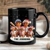 Baseball Gingerbread Family Sport Lover Personalized Mug Baseball Gingerbread Family Sport Lover Personalized Mug