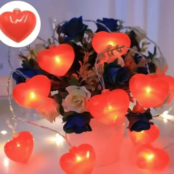 Battery Operated Heart String Lights for Valentine’s Day Battery Operated Heart String Lights for Valentine’s Day