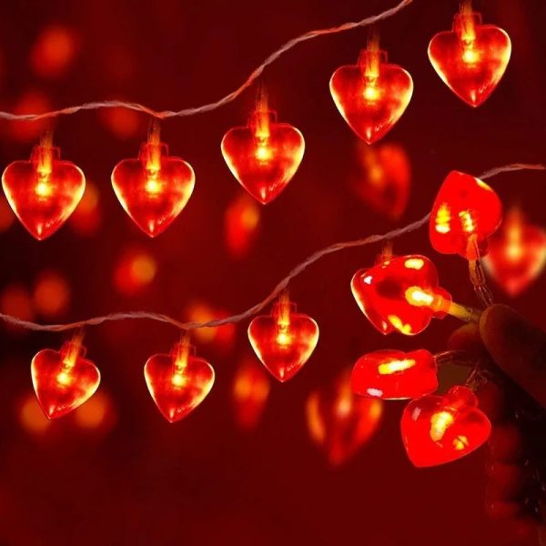 Battery Operated Heart String Lights for Valentine’s Day Battery Operated Heart String Lights for Valentine’s Day