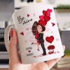 Be Mine Doll Couple Hugging Kissing Personalized Mug - Gift For Him Gift For Her Be Mine Doll Couple Hugging Kissing Personalized Mug - Gift For Him Gift For Her
