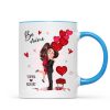 Be Mine Doll Couple Hugging Kissing Personalized Mug - Gift For Him Gift For Her Be Mine Doll Couple Hugging Kissing Personalized Mug - Gift For Him Gift For Her