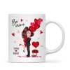 Be Mine Doll Couple Hugging Kissing Personalized Mug - Gift For Him Gift For Her Be Mine Doll Couple Hugging Kissing Personalized Mug - Gift For Him Gift For Her