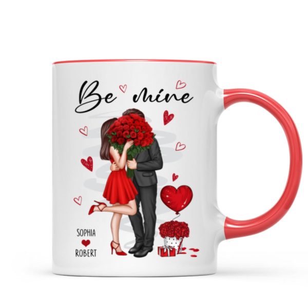 Be Mine Elegant Couple Personalized Mug Be Mine Elegant Couple Personalized Mug