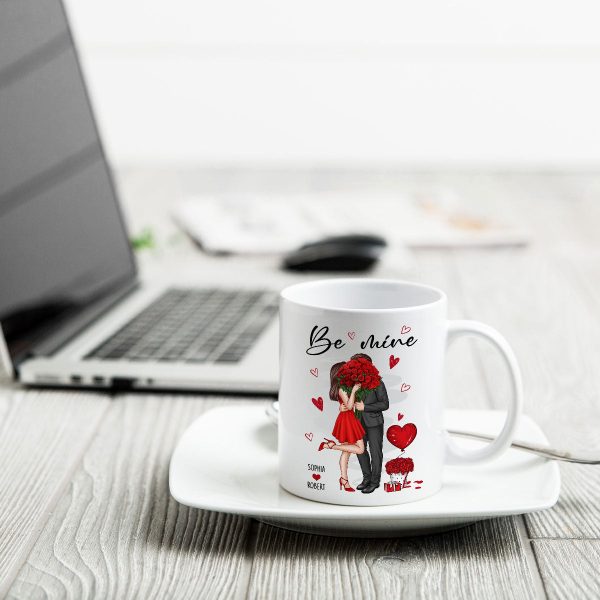Be Mine Elegant Couple Personalized Mug Be Mine Elegant Couple Personalized Mug
