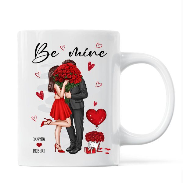 Be Mine Elegant Couple Personalized Mug Be Mine Elegant Couple Personalized Mug