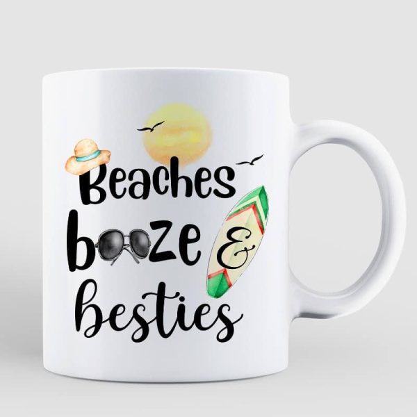 Beaches Booze And Besties Personalized AOP Mug Beaches Booze And Besties Personalized AOP Mug