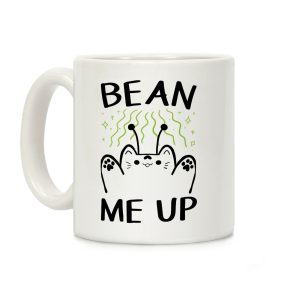 Bean Me Up CAT Coffee Mug
