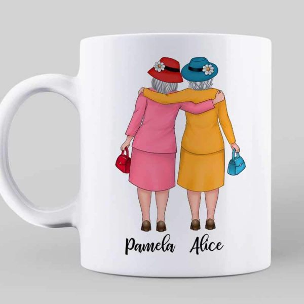 Beautiful Old Besties Personalized Mug Beautiful Old Besties Personalized Mug