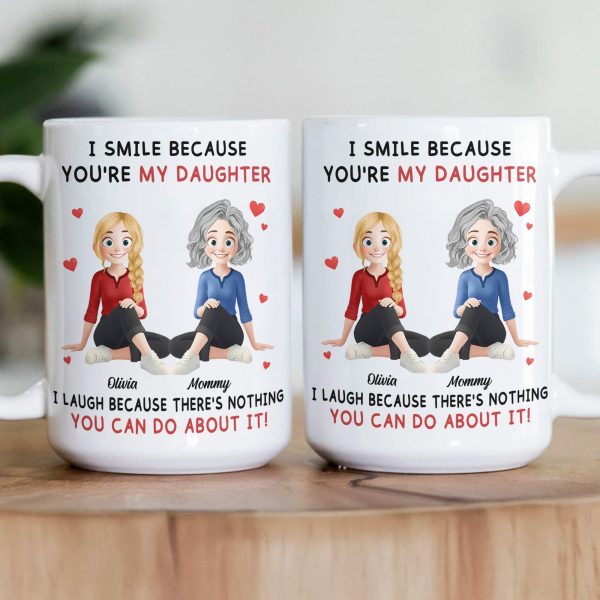 Because You're My Daughter - Personalized Mug Because You're My Daughter - Personalized Mug