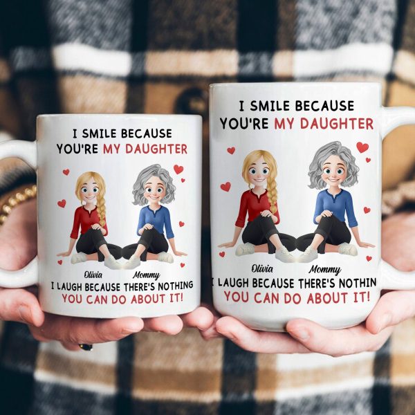 Because You're My Daughter - Personalized Mug Because You're My Daughter - Personalized Mug