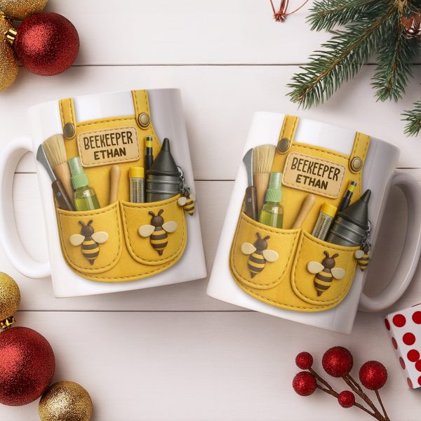 Beekeeper Customizable Bee And Nature Lovers Mug - Personalized Custom Coffee Mug - FARM017_MG Beekeeper Customizable Bee And Nature Lovers Mug - Personalized Custom Coffee Mug - FARM017_MG