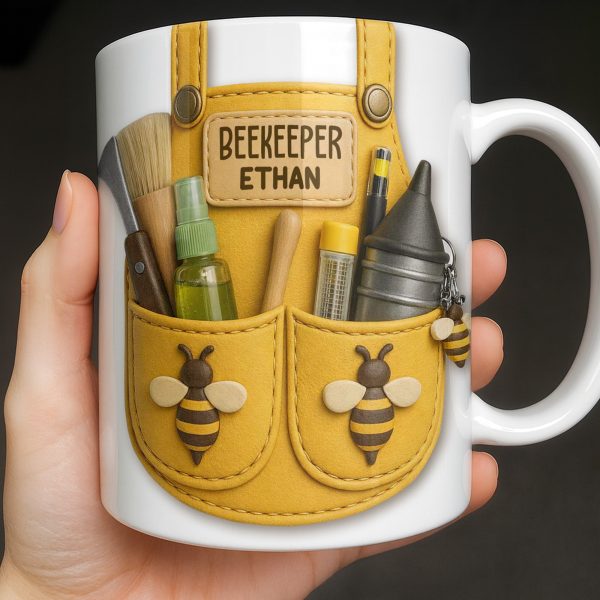 Beekeeper Customizable Bee And Nature Lovers Mug - Personalized Custom Coffee Mug - FARM017_MG Beekeeper Customizable Bee And Nature Lovers Mug - Personalized Custom Coffee Mug - FARM017_MG
