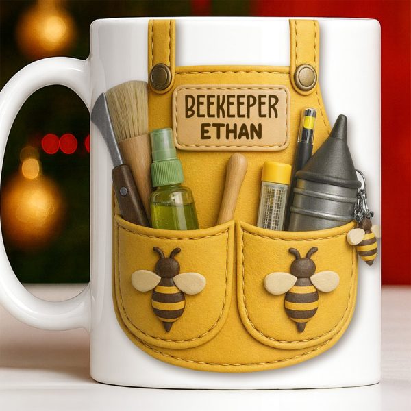 Beekeeper Customizable Bee And Nature Lovers Mug - Personalized Custom Coffee Mug - FARM017_MG Beekeeper Customizable Bee And Nature Lovers Mug - Personalized Custom Coffee Mug - FARM017_MG