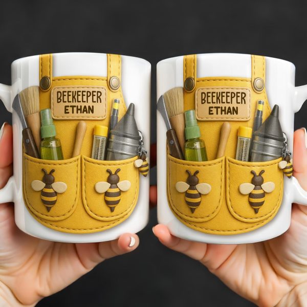 Beekeeper Customizable Bee And Nature Lovers Mug - Personalized Custom Coffee Mug - FARM017_MG Beekeeper Customizable Bee And Nature Lovers Mug - Personalized Custom Coffee Mug - FARM017_MG