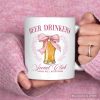 Beer Drinkers Social Club Personalized Mug, Coquette Pink Bow Gift with Custom Name for Girly Summer Bachelorette Vibes Beer Drinkers Social Club Personalized Mug, Coquette Pink Bow Gift with Custom Name for Girly Summer Bachelorette Vibes