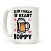 Beer Makes Me Heart Hoppy Coffee Mug Beer Makes Me Heart Hoppy Coffee Mug