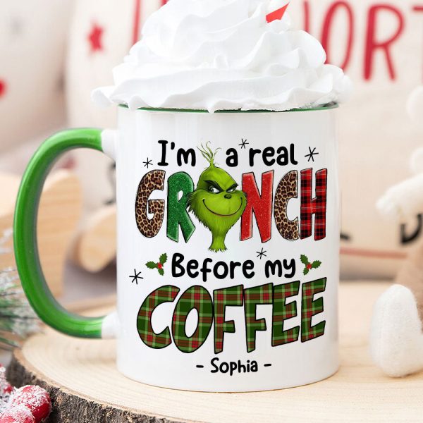 Before My Coffee/ Tea, Gift For Coffee And Tea Lover, Personalized Mug, Green Monster Mug, Christmas Gift 02HUTI121023 Before My Coffee/ Tea, Gift For Coffee And Tea Lover, Personalized Mug, Green Monster Mug, Christmas Gift 02HUTI121023