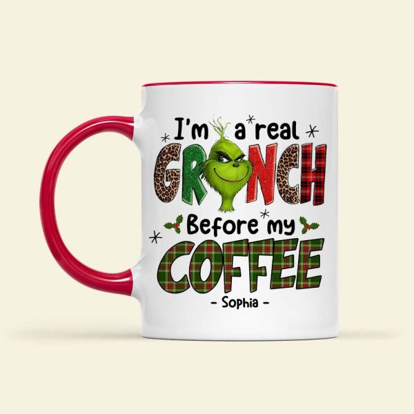 Before My Coffee/ Tea, Gift For Coffee And Tea Lover, Personalized Mug, Green Monster Mug, Christmas Gift 02HUTI121023 Before My Coffee/ Tea, Gift For Coffee And Tea Lover, Personalized Mug, Green Monster Mug, Christmas Gift 02HUTI121023