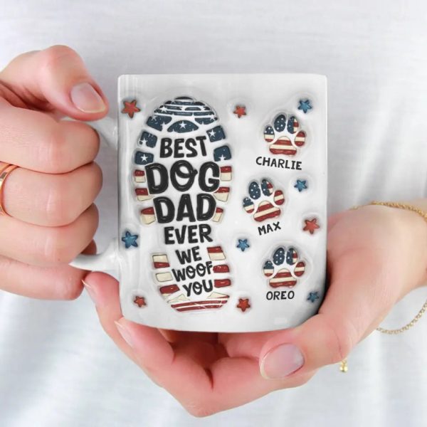 Being A Dog Dad Means Having A Loyal Companion For Life - Dog Personalized Custom 3D Inflated Effect Printed Mug - Father's Day, Gift For Pet Owners, Pet Lovers Being A Dog Dad Means Having A Loyal Companion For Life - Dog Personalized Custom 3D Inflated Effect Printed Mug - Father's Day, Gift For Pet Owners, Pet Lovers