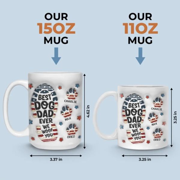 Being A Dog Dad Means Having A Loyal Companion For Life - Dog Personalized Custom 3D Inflated Effect Printed Mug - Father's Day, Gift For Pet Owners, Pet Lovers Being A Dog Dad Means Having A Loyal Companion For Life - Dog Personalized Custom 3D Inflated Effect Printed Mug - Father's Day, Gift For Pet Owners, Pet Lovers