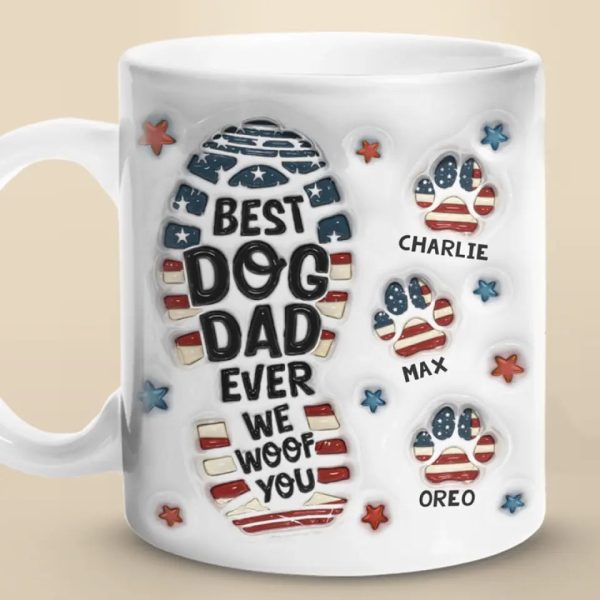 Being A Dog Dad Means Having A Loyal Companion For Life - Dog Personalized Custom 3D Inflated Effect Printed Mug - Father's Day, Gift For Pet Owners, Pet Lovers Being A Dog Dad Means Having A Loyal Companion For Life - Dog Personalized Custom 3D Inflated Effect Printed Mug - Father's Day, Gift For Pet Owners, Pet Lovers