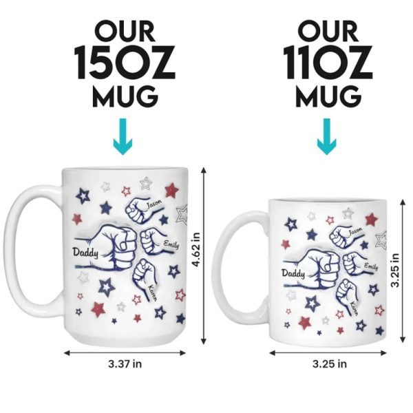Being A Father Has Been The Pride Of My Life - Family Personalized Custom 3D Inflated Effect Printed Mug - Father's Day, Gift For Dad, Grandpa Being A Father Has Been The Pride Of My Life - Family Personalized Custom 3D Inflated Effect Printed Mug - Father's Day, Gift For Dad, Grandpa