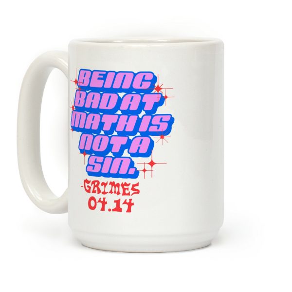 Being Bad At Math Is Not A Sin Grimes Coffee Mug Being Bad At Math Is Not A Sin Grimes Coffee Mug