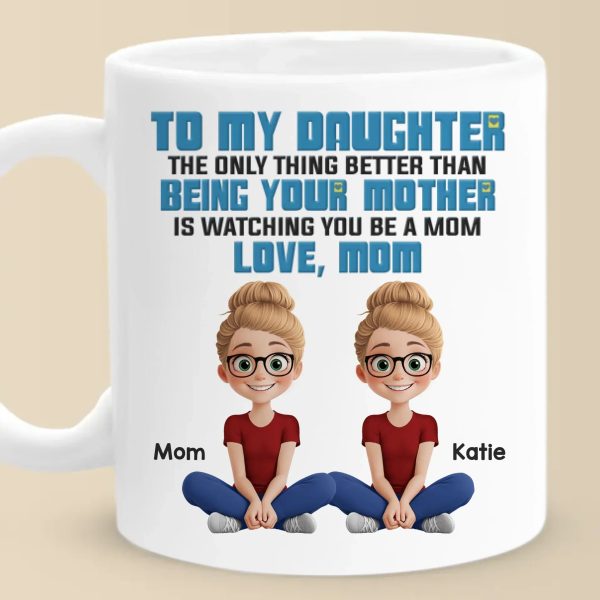 Being Her Mom Is The Best Part Of Me - Family Personalized Custom Mug - Gift For Mom, Daughter Being Her Mom Is The Best Part Of Me - Family Personalized Custom Mug - Gift For Mom, Daughter