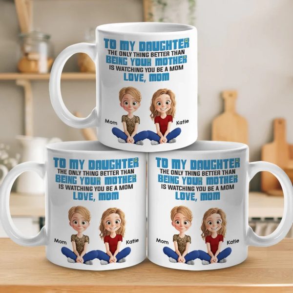 Being Her Mom Is The Best Part Of Me - Family Personalized Custom Mug - Gift For Mom, Daughter Being Her Mom Is The Best Part Of Me - Family Personalized Custom Mug - Gift For Mom, Daughter