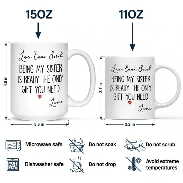 Being My Bestie Is Really The Only Gift You Need - Personalized Mug Being My Bestie Is Really The Only Gift You Need - Personalized Mug