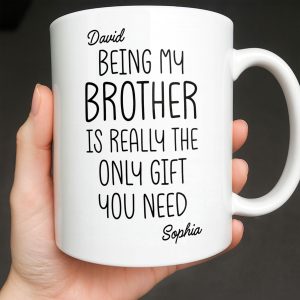 Being My Brother Is Really The Only Gift You Need - Personalized Custom Coffee Mug - BRT001_MG