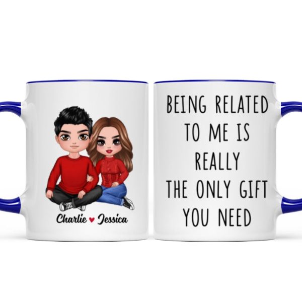 Being Related To Me Couple Personalized Mug Being Related To Me Couple Personalized Mug